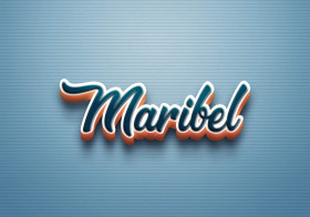 Cursive Name DP: Maribel