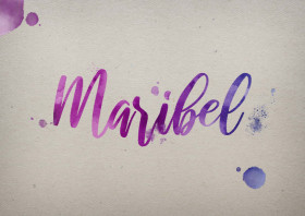 Maribel Watercolor Name DP