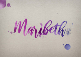 Maribeth Watercolor Name DP
