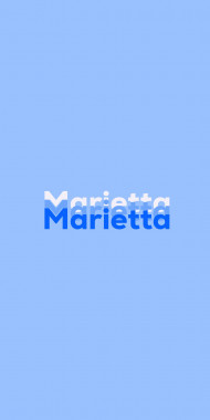 Name DP: Marietta