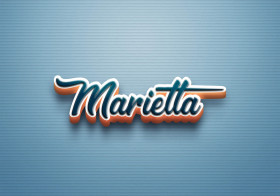 Cursive Name DP: Marietta