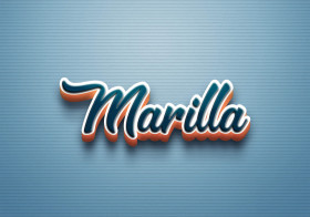Cursive Name DP: Marilla