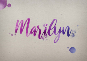 Marilyn Watercolor Name DP