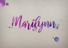 Marilynn Watercolor Name DP