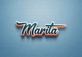 Cursive Name DP: Marita