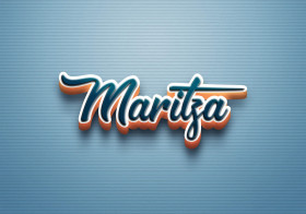Cursive Name DP: Maritza