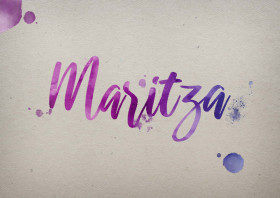 Maritza Watercolor Name DP
