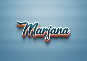 Cursive Name DP: Marjana