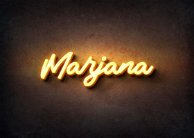 Glow Name Profile Picture for Marjana