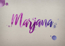 Marjana Watercolor Name DP