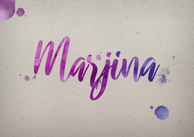 Marjina Watercolor Name DP