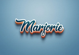 Cursive Name DP: Marjorie