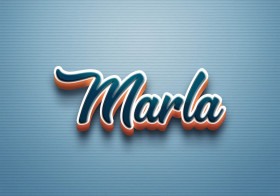 Cursive Name DP: Marla