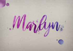 Marlyn Watercolor Name DP
