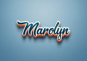 Cursive Name DP: Marolyn