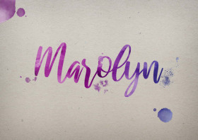 Marolyn Watercolor Name DP