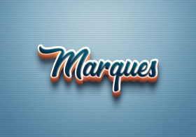 Cursive Name DP: Marques