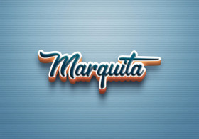 Cursive Name DP: Marquita