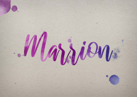 Marrion Watercolor Name DP