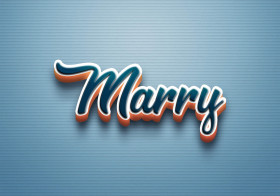 Cursive Name DP: Marry