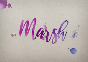 Marsh Watercolor Name DP