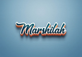 Cursive Name DP: Marshilah