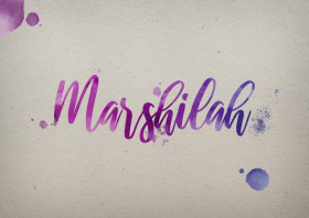 Marshilah Watercolor Name DP