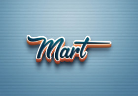 Cursive Name DP: Mart