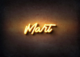 Glow Name Profile Picture for Mart