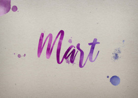 Mart Watercolor Name DP