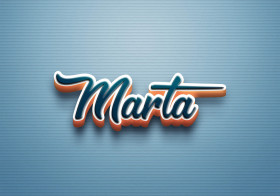 Cursive Name DP: Marta