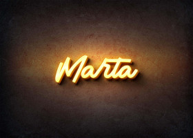 Glow Name Profile Picture for Marta
