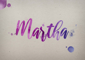 Martha Watercolor Name DP