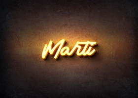 Glow Name Profile Picture for Marti