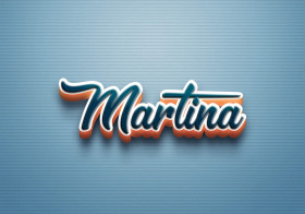 Cursive Name DP: Martina