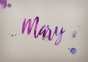 Mary Watercolor Name DP