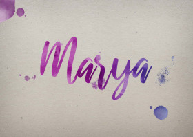 Marya Watercolor Name DP