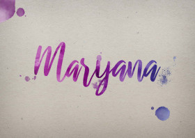 Maryana Watercolor Name DP