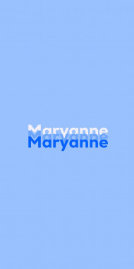 Name DP: Maryanne
