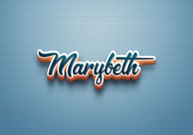Cursive Name DP: Marybeth