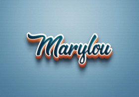 Cursive Name DP: Marylou