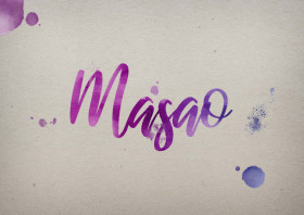 Masao Watercolor Name DP