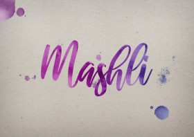 Mashli Watercolor Name DP