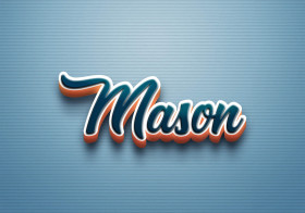 Cursive Name DP: Mason