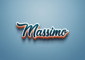 Cursive Name DP: Massimo