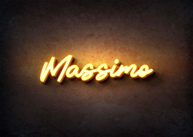 Glow Name Profile Picture for Massimo