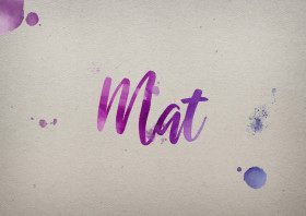 Mat Watercolor Name DP