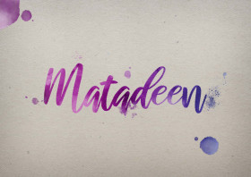 Matadeen Watercolor Name DP