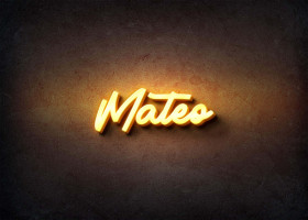 Glow Name Profile Picture for Mateo