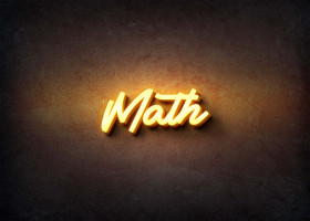 Glow Name Profile Picture for Math